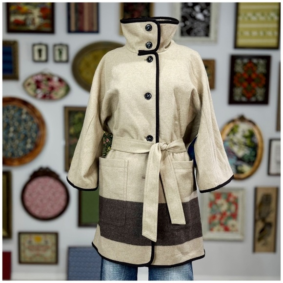 Anthro “Dipped Nugget Cape” by Woolrich - Picture 6 of 14